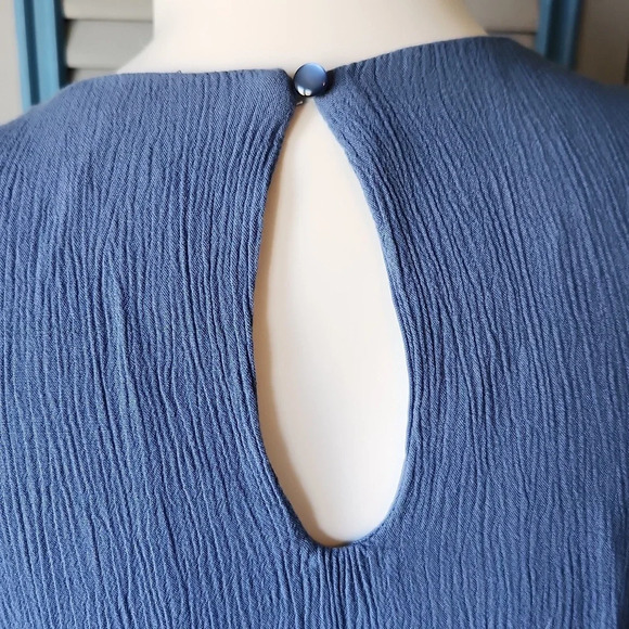 Dress Barn Sleeveless high low blue dress - Picture 11 of 13